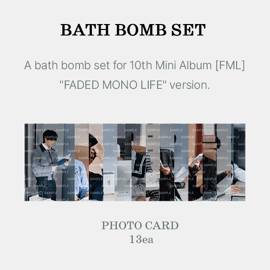 Seventeen BATH BOMB SET with Photocard SET
