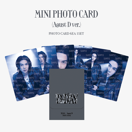 BTS SUGA D-Day Mini Photocard (Agust D and Suga Version)