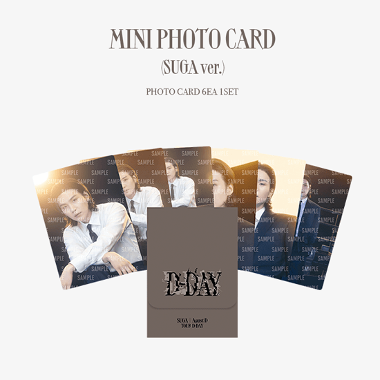BTS SUGA D-Day Mini Photocard (Agust D and Suga Version)