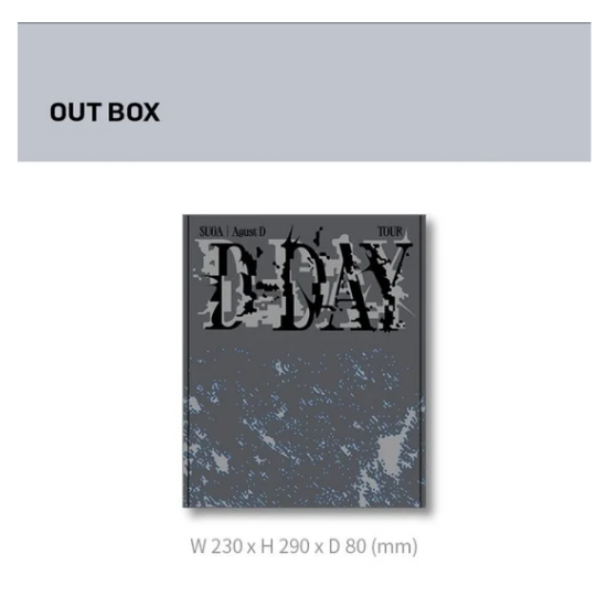 BTS Merch Box 15 D-day (Suga Merch) – MrsMunKorea Shop BTS Merch Box 15 D-day (Suga Merch) – MrsMunKorea Shop