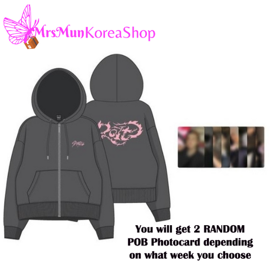 Straykids Zip-Up Hoodie with 2 Random POB