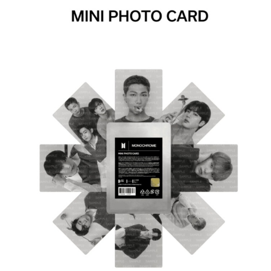 BTS Monochrome Mini Photocard – MrsMunKorea Shop BTS Monochrome Mini Photocard – MrsMunKorea Shop
