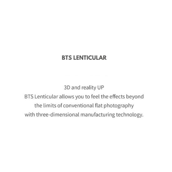 BTS Lenticular Postcard Ver 3 (You Never Walk Alone)
