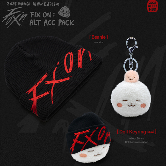 Ateez MINGI Fix On : Alt Acc Pack 2025 Birthday Merch