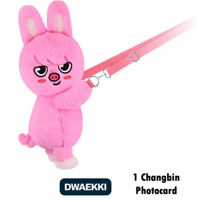 Stray Kids SKZOO Plush Bag celebrATE ( with Photocard from Online) PRE-ORDER