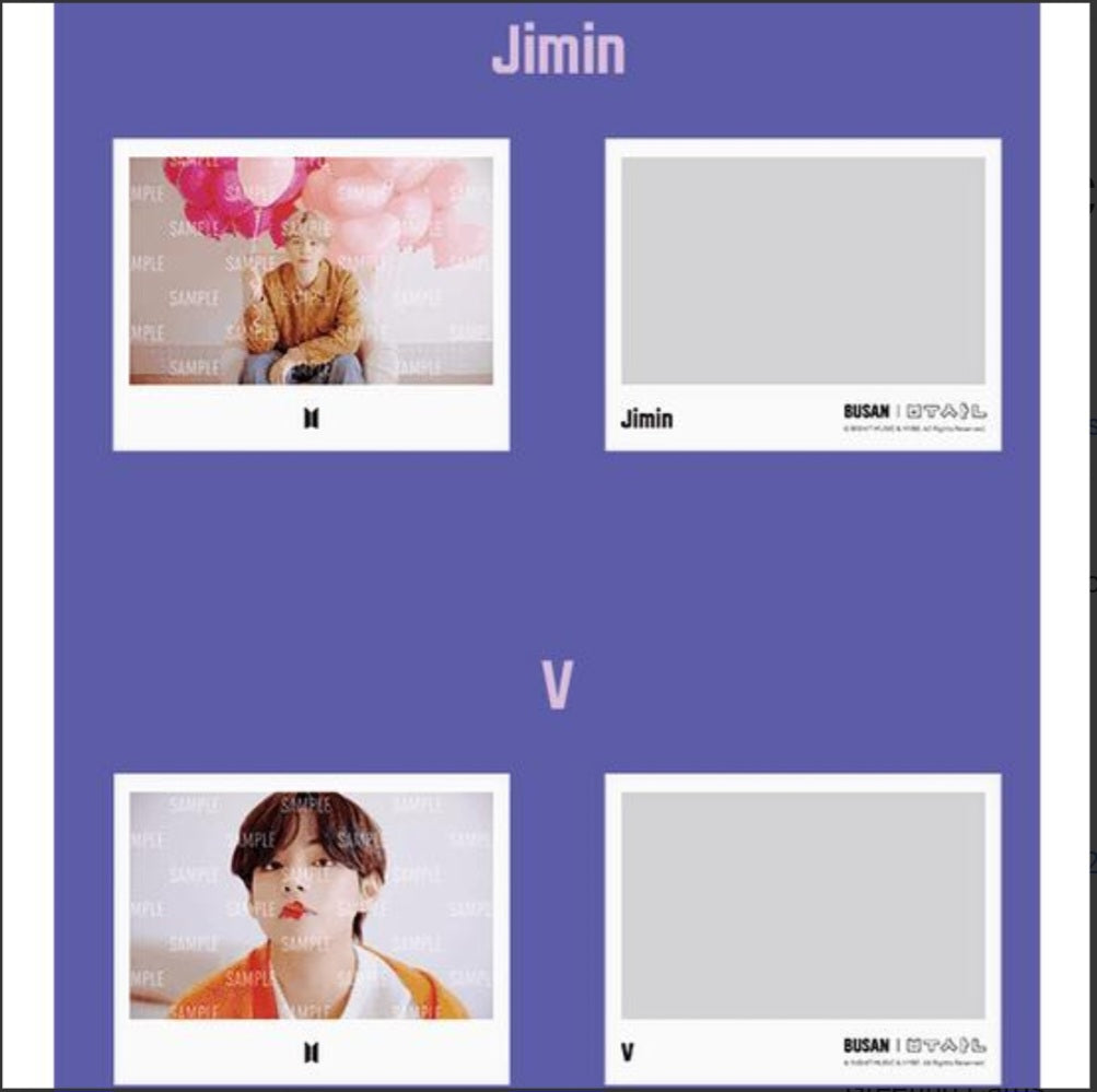 BTS Yet To Come Instant Photo Set